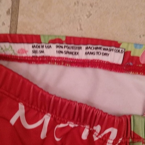 Lolly Wolly Doodle Red Mom Christmas Leggings - Picture 4 of 6